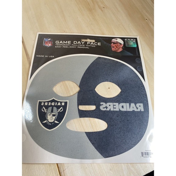 NFL Pick your Team Game Day Super Fan Face Mask Temporary Tattoo Chiefs Colts - Picture 12 of 14